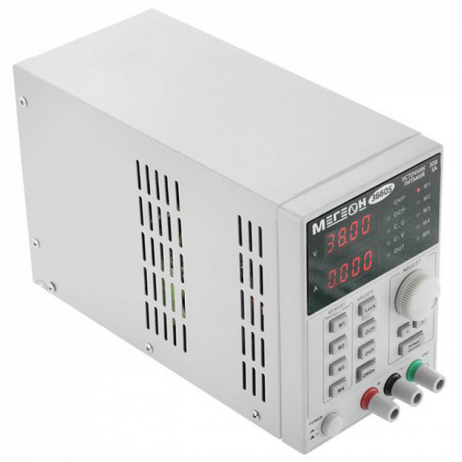 Одноканальный программируемый линейный источник питания МЕГЕОН 36605