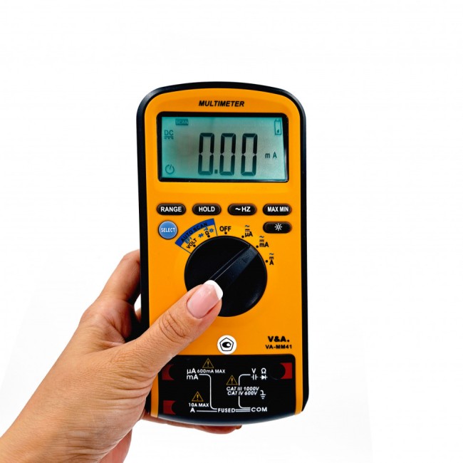 Мультиметр цифровой с повышенной защитой VA-MM41 Мультиметр цифровой с повышенной защитой VA-MM41