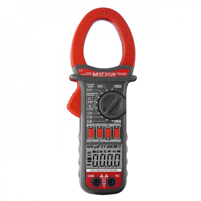 Цифровые токоизмерительные клещи, мультиметр МЕГЕОН 70083