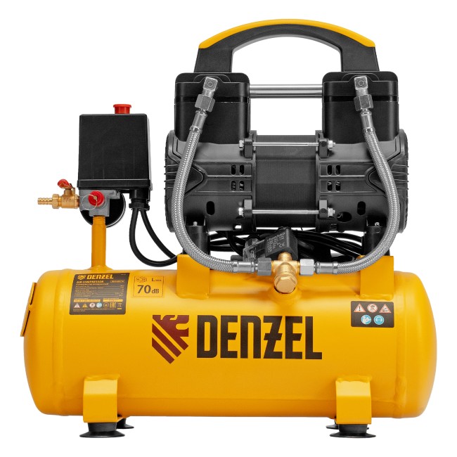 Компрессор безмасляный малошумный DLP-950/10 Denzel Компрессор безмасляный малошумный DLP-950/10 Denzel