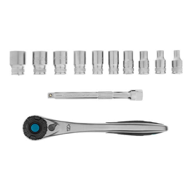 Набор торцевых головок 1/4", CrV 12 предметов Gross Набор торцевых головок 1/4", CrV 12 предметов Gross