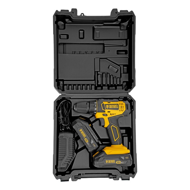 Дрель-шуруповерт аккумуляторная CDL-18-02BM Denzel Дрель-шуруповерт аккумуляторная CDL-18-02BM Denzel