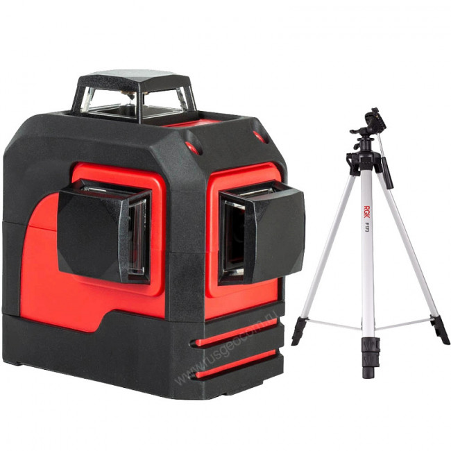 Комплект: лазерный уровень RGK PR-3M + штатив RGK F170 Комплект: лазерный уровень RGK PR-3M + штатив RGK F170