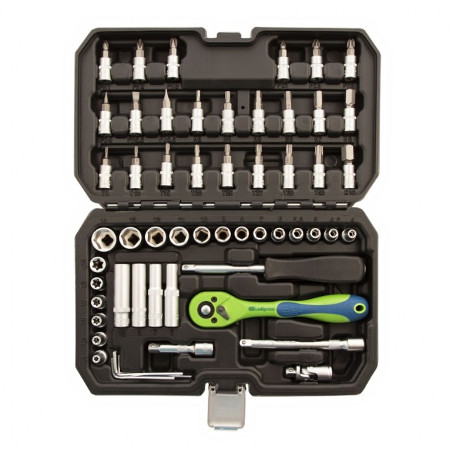 Набор инструментов 1/4" CrV 56 предметов Сибртех