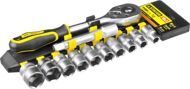 Набор торцовых головок STAYER RSS 12L, 12 предметов, (1/2″) (27750-H12)
