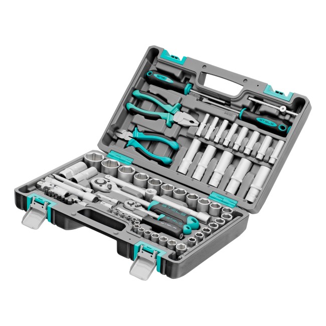 Набор инструментов 1/2", 1/4" CrV 69 предметов Stels