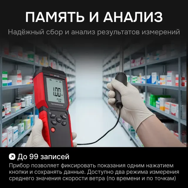 Термоанемометр RGK AM-40 Термоанемометр RGK AM-40