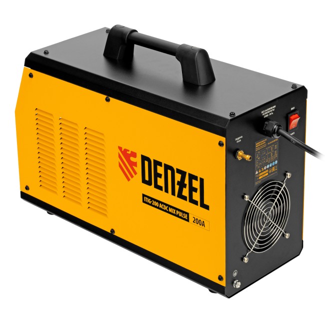 Аппарат аргонодуговой сварки ITIG-200 ACDC Mix Pulse Denzel Аппарат аргонодуговой сварки ITIG-200 ACDC Mix Pulse Denzel