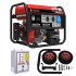 Бензиновый генератор A-iPower A5500EA + блок автозапуска A-iPower 400 В, 25 А + транспортировочный комплект A-iPower L