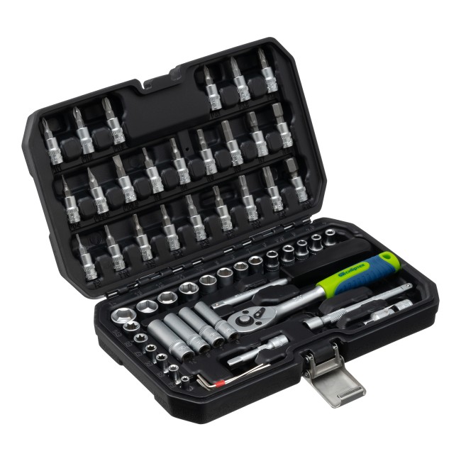 Набор инструментов 1/4" 56 предметов Сибртех Набор инструментов 1/4" 56 предметов Сибртех