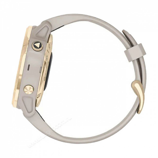 Часы Garmin Fenix 6S Pro Solar золотистый с песочным ремешком