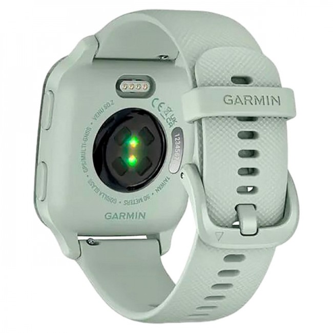 Часы Garmin Venu Sq 2 цвета мяты и безелем мятного цвета