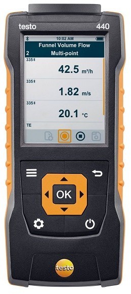 Комплект Testo 440 с Bluetooth-крыльчаткой 100 мм и кейсом Комплект Testo 440 с Bluetooth-крыльчаткой 100 мм и кейсом