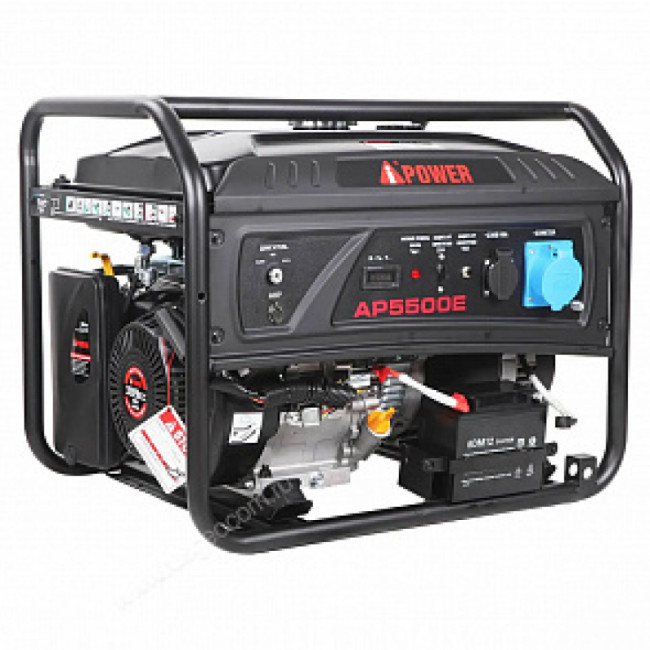 Бензиновый генератор A-iPower Lite AP5500E + блок автозапуска A-iPower 400 В, 25 А + транспортировочный комплект A-iPower S