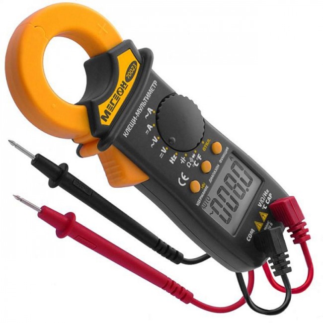 Цифровые токоизмерительные клещи МЕГЕОН 70023 Цифровые токоизмерительные клещи МЕГЕОН 70023