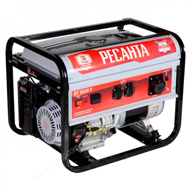 Бензиновый генератор Ресанта БГ 8000 Р Бензиновый генератор Ресанта БГ 8000 Р
